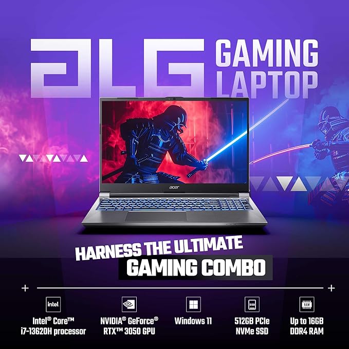 Acer ALG (AL15G-53) Gaming Laptop Intel Core i5-13420H processor, RTX 3050, 16 GB, 1TB SSD, 15.6" FHD, UN.34LSI.00B