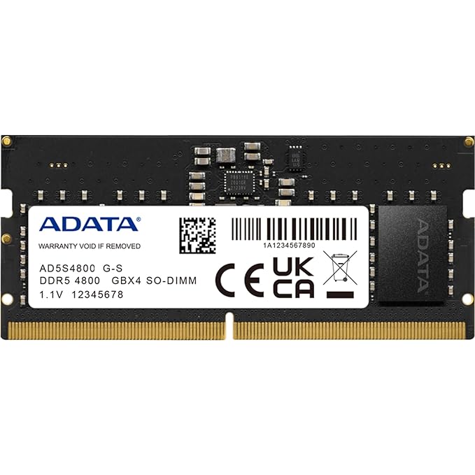 ADATA 32GB CL40 DDR5 4800MHz Laptop RAM (AD5S480032G-S)