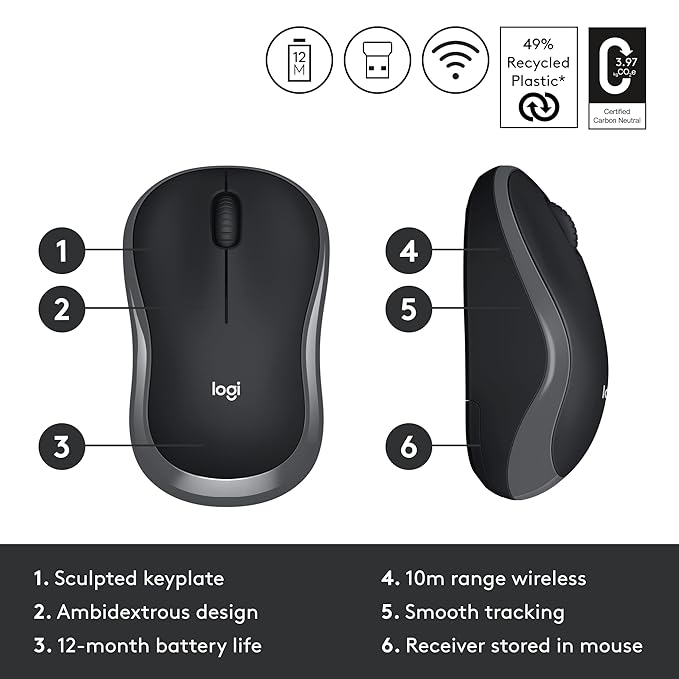 Logitech M186 Wireless Mouse