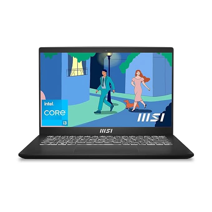 MSI Modern 14 Gaming Laptop 12th Generation Intel Core i3 1215U processor, Intel UHD Graphics, 8GB, 512GB SSD, 14