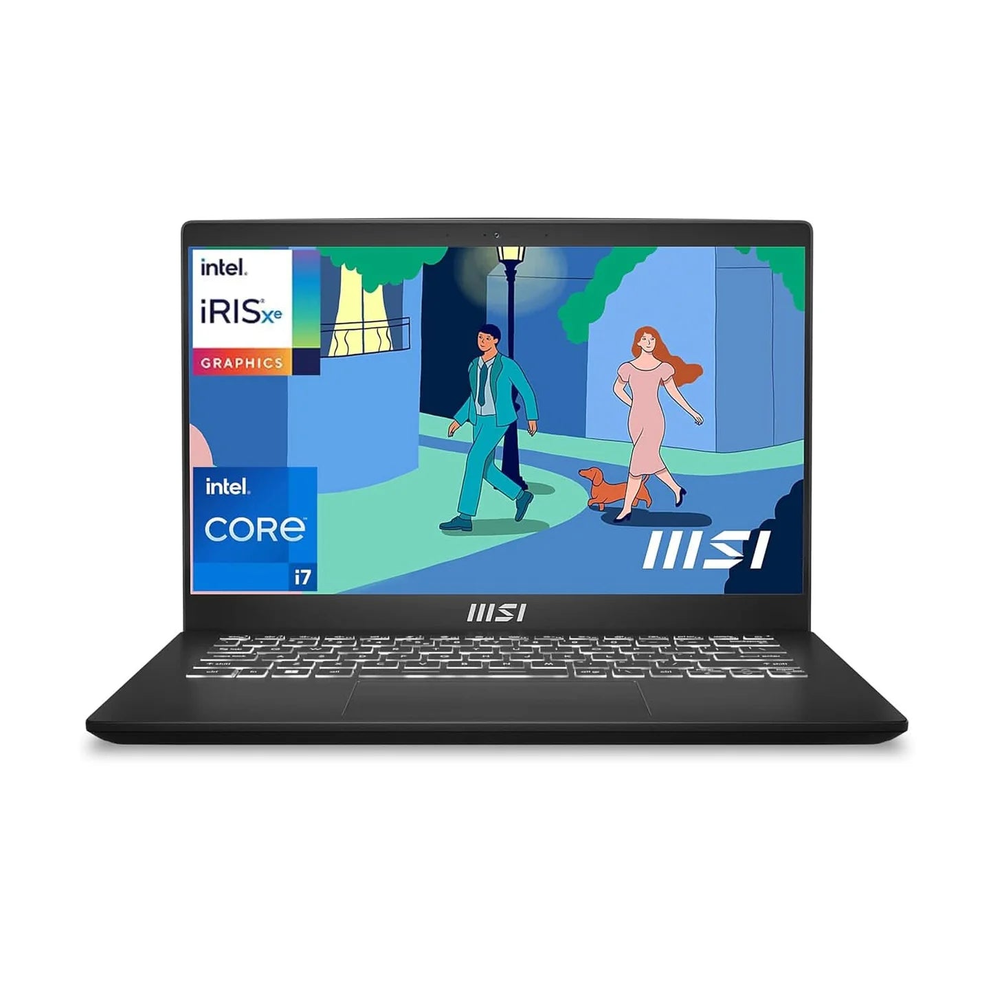 MSI Modern 14 Gaming Laptop Intel Core i7 1255U processor, Iris Xe Graphics, 16GB, 512GB SSD, 14