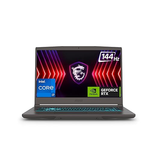 MSI Thin 15 Gaming Laptop Intel 12th Gen. Core i7-12650H processor, RTX 3050-4GB, 16GB, 1TB SSD, 15.6" FHD, B12UC-1690IN