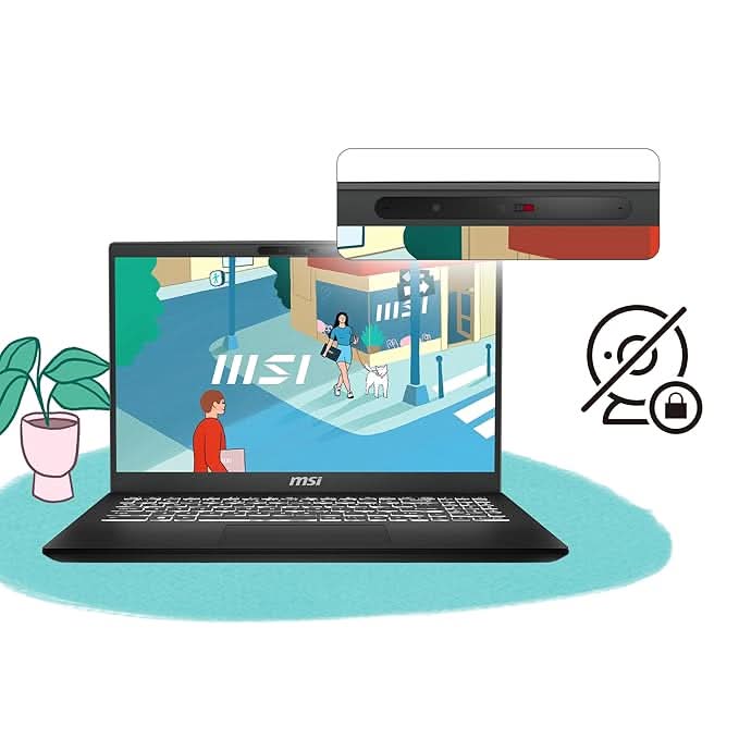 MSI Modern 15 Gaming Laptop Intel Core i5 13420H processor, Iris Xe Graphics, 8x2GB, 512GB SSD, 15.6