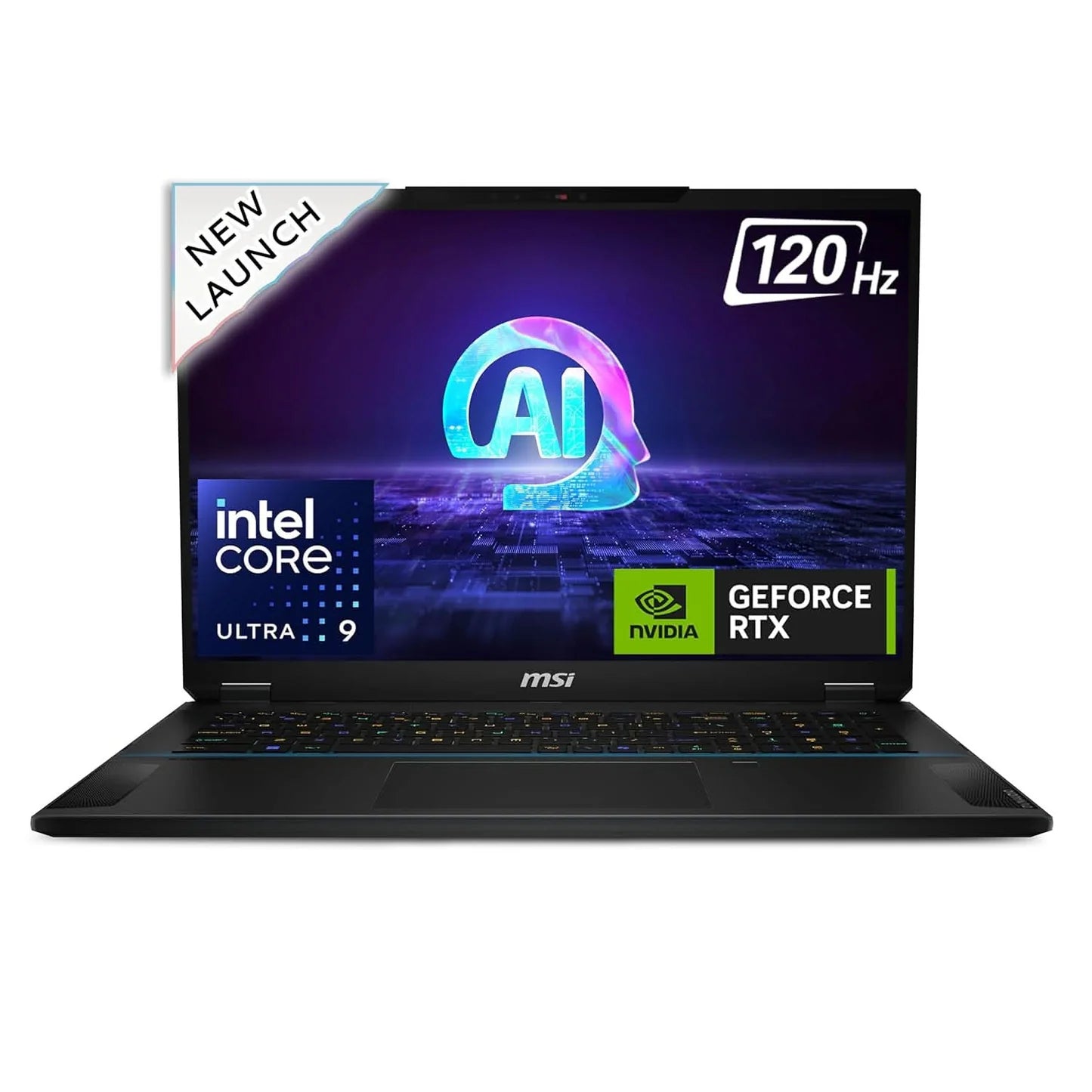 MSI Stealth 18 AI Studio Gaming Laptop Intel Core Ultra 9 185H Processor, NVIDIA GeForce RTX 4080, 16x2GB, 2TB SSD, 18