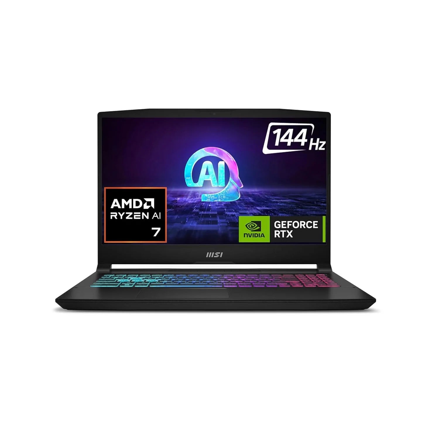 MSI Katana A15 AI Gaming Laptop Ryzen 7 8845HS Processor, RTX 4060, 8x2GB, 512GB SSD, 15.6