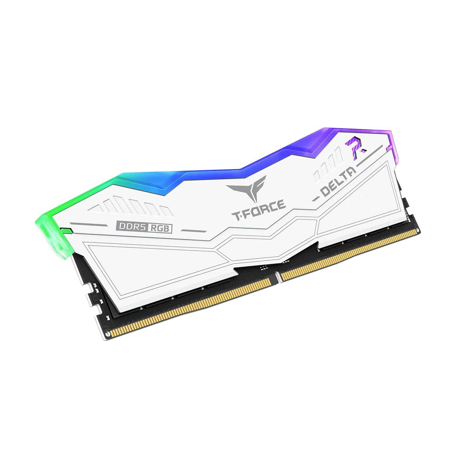 TEAMGROUP T-Force Delta RGB DDR5 32GB (16GBx2) 6000MHz Desktop RAM (White)