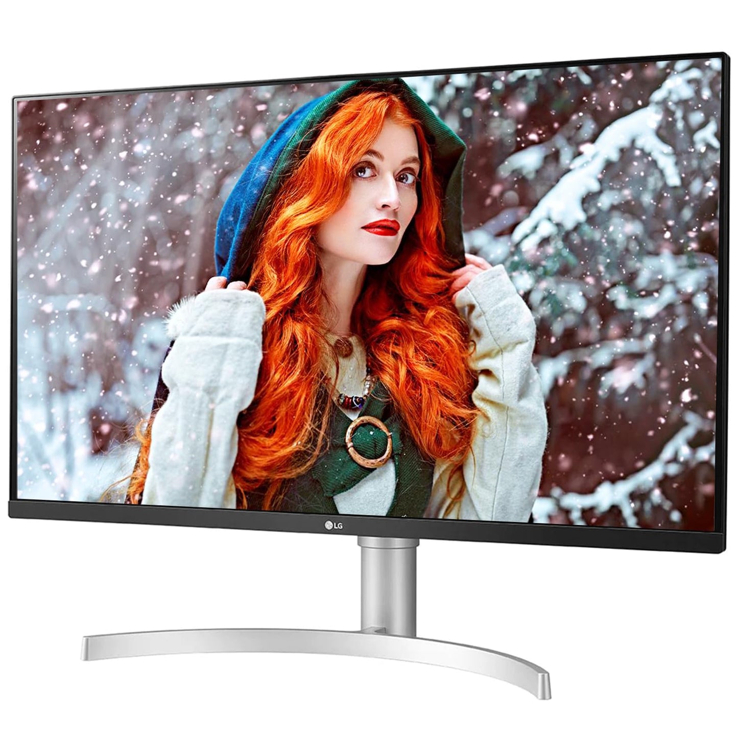 LG 32UN650W 31.5 Inch 4K IPS Monitor White 2 HDMI DP Height Adj 5W Speaker
