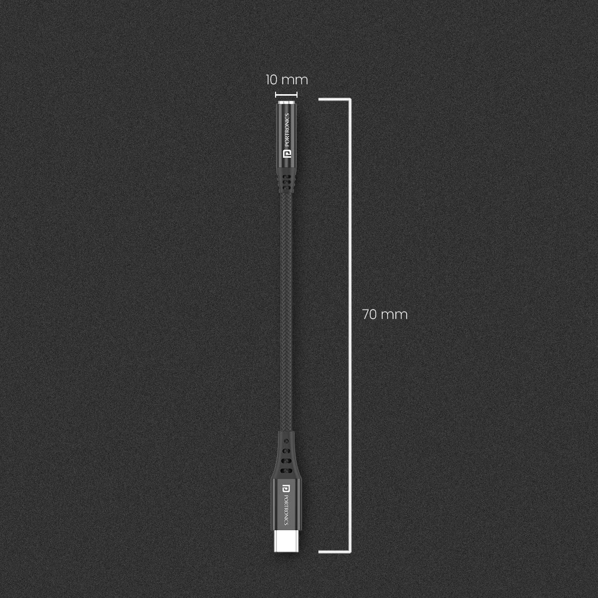 PORTRONICS I Konnect-C II Type-C to 3.5 Aux Connector - | Buy Online at Shwetha Computers
