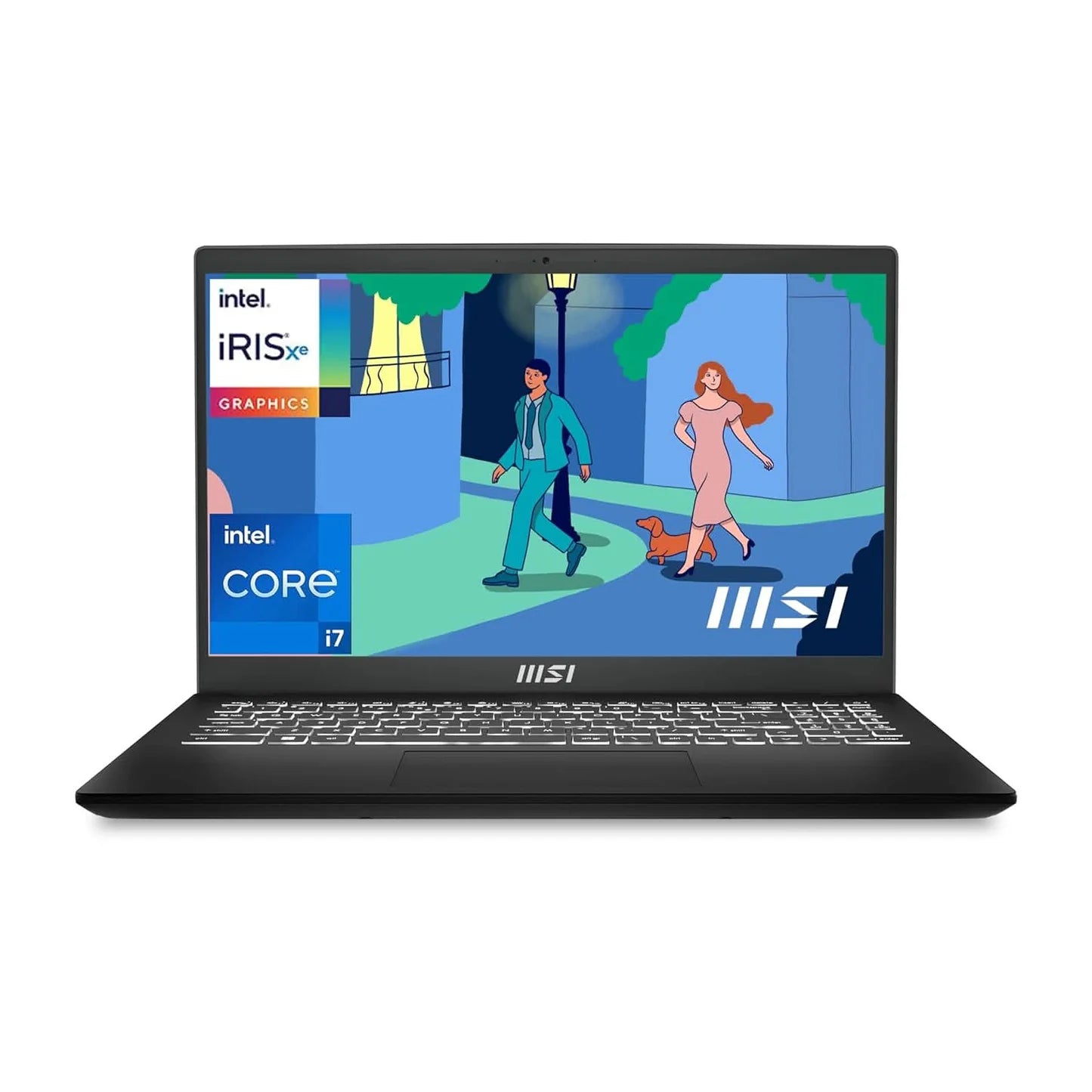 MSI Modern 15 Gaming Laptop Intel Core i7 1255U processor, Iris Xe Graphics, 8x2GB, 512GB SSD, 15.6