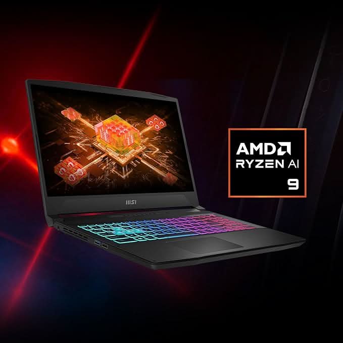 MSI Katana A15 AI Gaming Laptop AMD RYZEN 9 8945HS Processor, NVIDIA GeForce RTX 4070, 8x2GB, 1TB SSD, 15.6" FHD, A15 AI B8VG-440IN - | Buy Online at Shwetha Computers