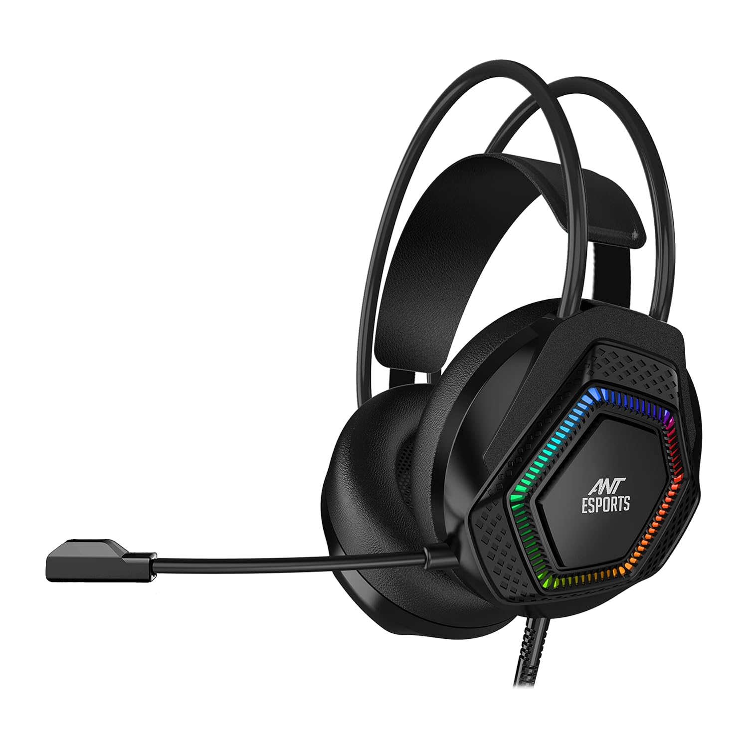 Ant Esports H560 RGB Gaming Headset - Black 2M Cable USB+3.5mm Omni Directionality 1 Year Warranty