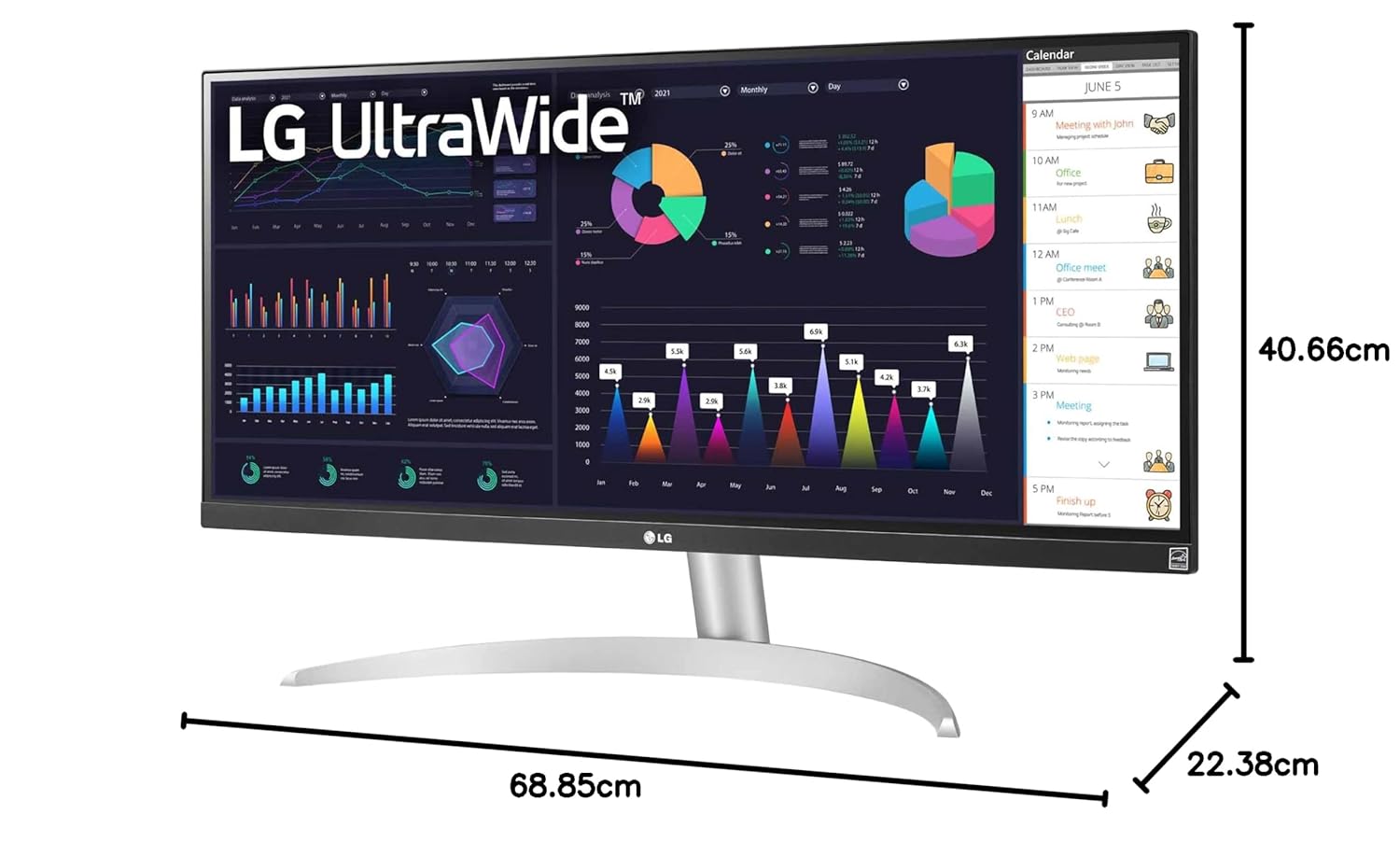 LG 29WQ600 UltraWide IPS Monitor 2560x1080 100Hz with HDMI, DP Port, and USB Type-C