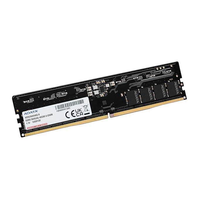 ADATA 32GB CL46 DDR5 5600MHz U-DIMM Desktop RAM (AD5U560032G-S) - | Buy Online at Shwetha Computers