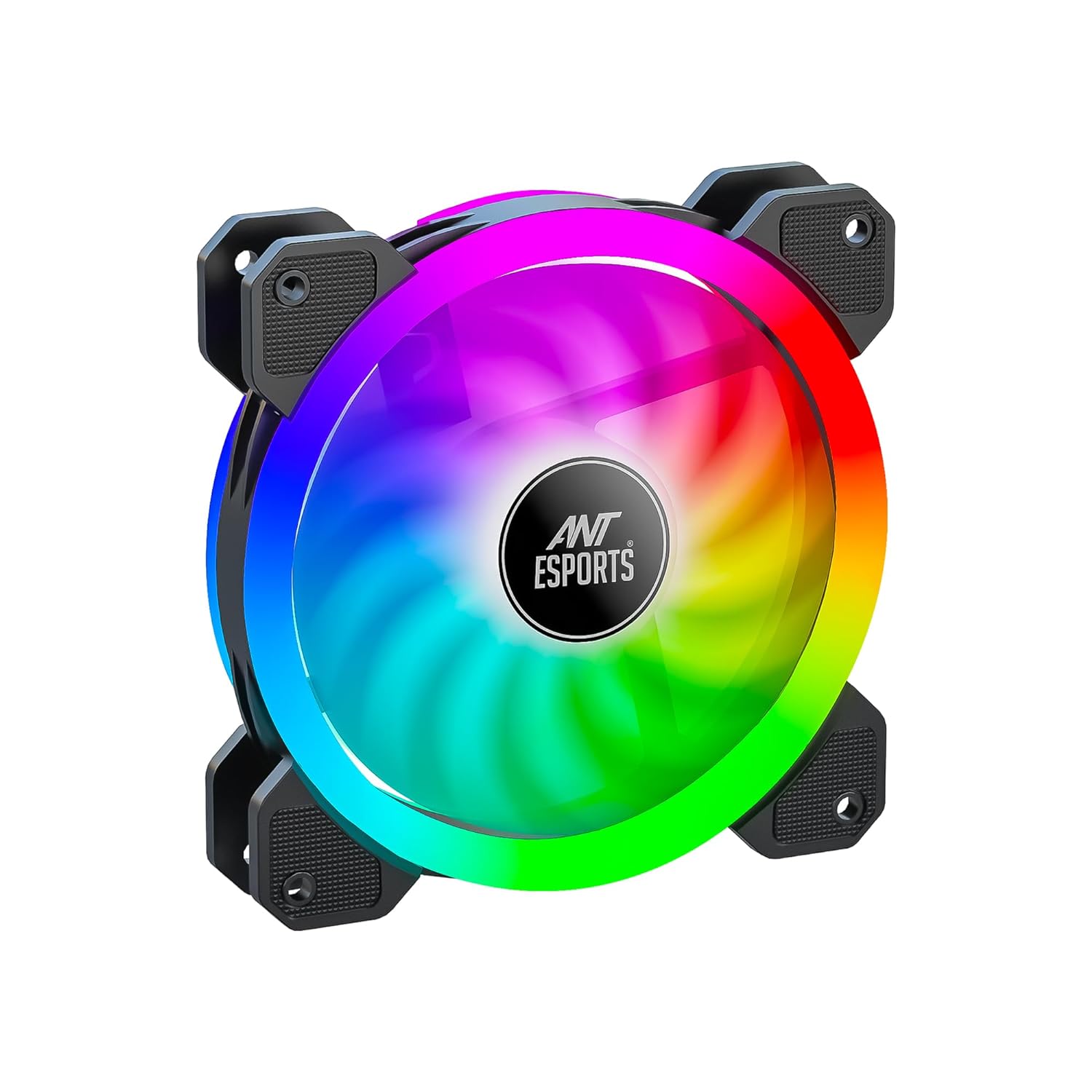 Ant Esports Super Flow SF120 ARGB Case Fan Kit (3-Pack) - 1200 RPM, 38 CFM, 20 x 120mm, 3Pin + Molex Connector