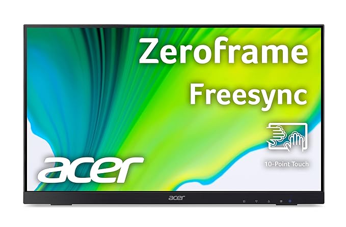 Acer UT222Q 21.5" Full HD IPS Touchscreen Monitor AMD/75Hz/HDMI/VGA/USB/Black
