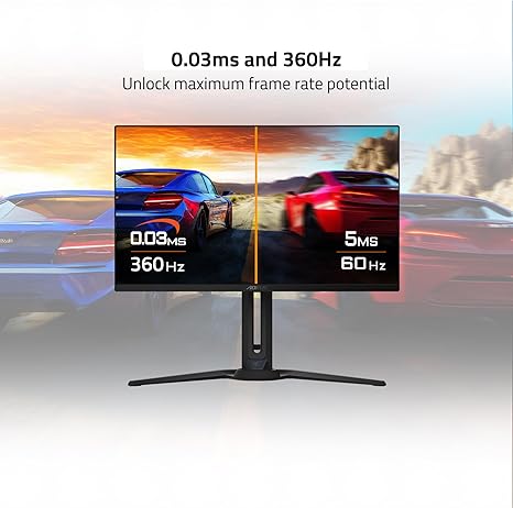 GIGABYTE - AORUS FO27Q3-27" QD OLED Gaming Monitor - QHD 2560x1440-360Hz - 0.03ms GTG - AMD FreeSync Premium Pro - Type C KVM - HDMI, DP, Type C - Height Adjustable - Black