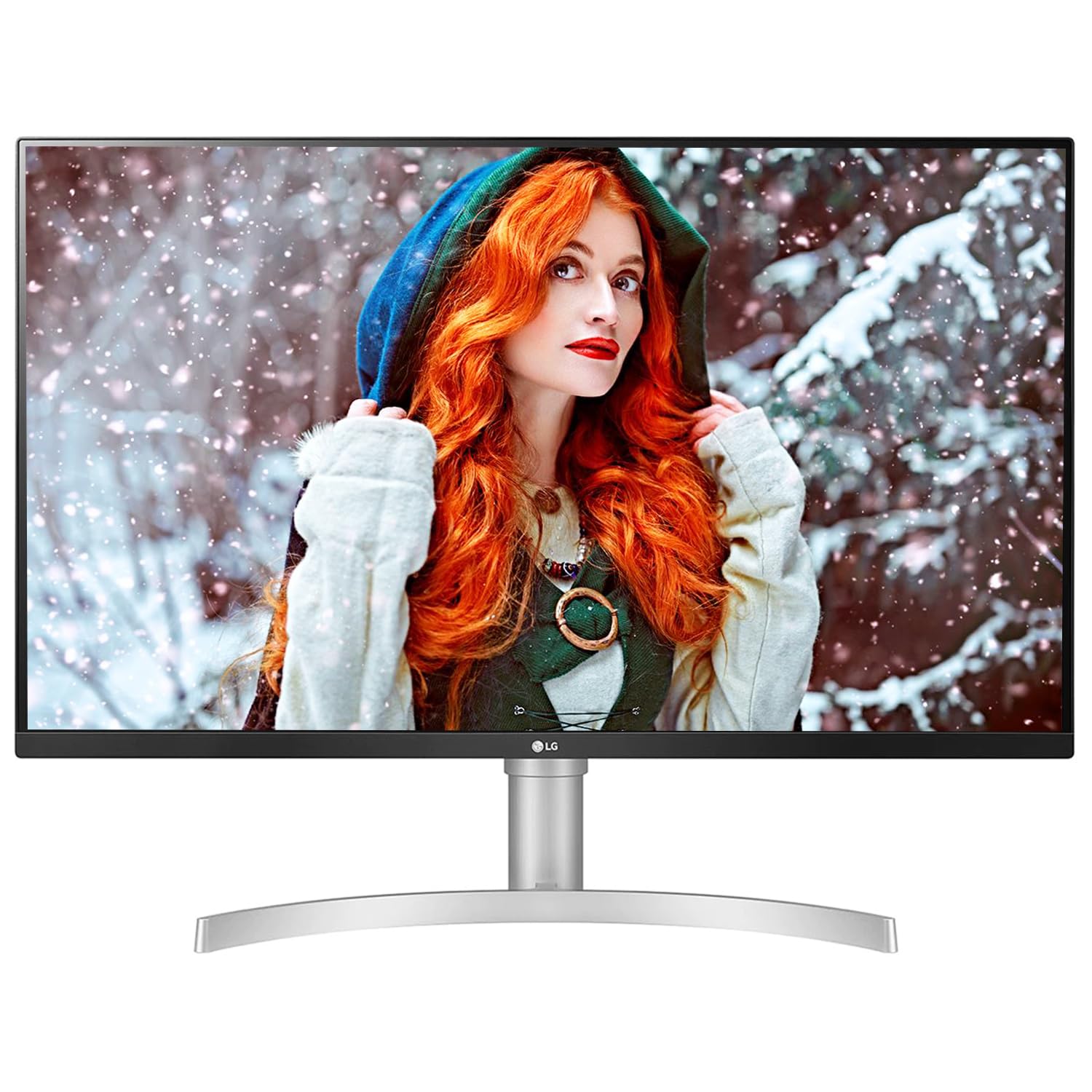 LG 32UN650W 31.5 Inch 4K IPS Monitor White 2 HDMI DP Height Adj 5W Speaker