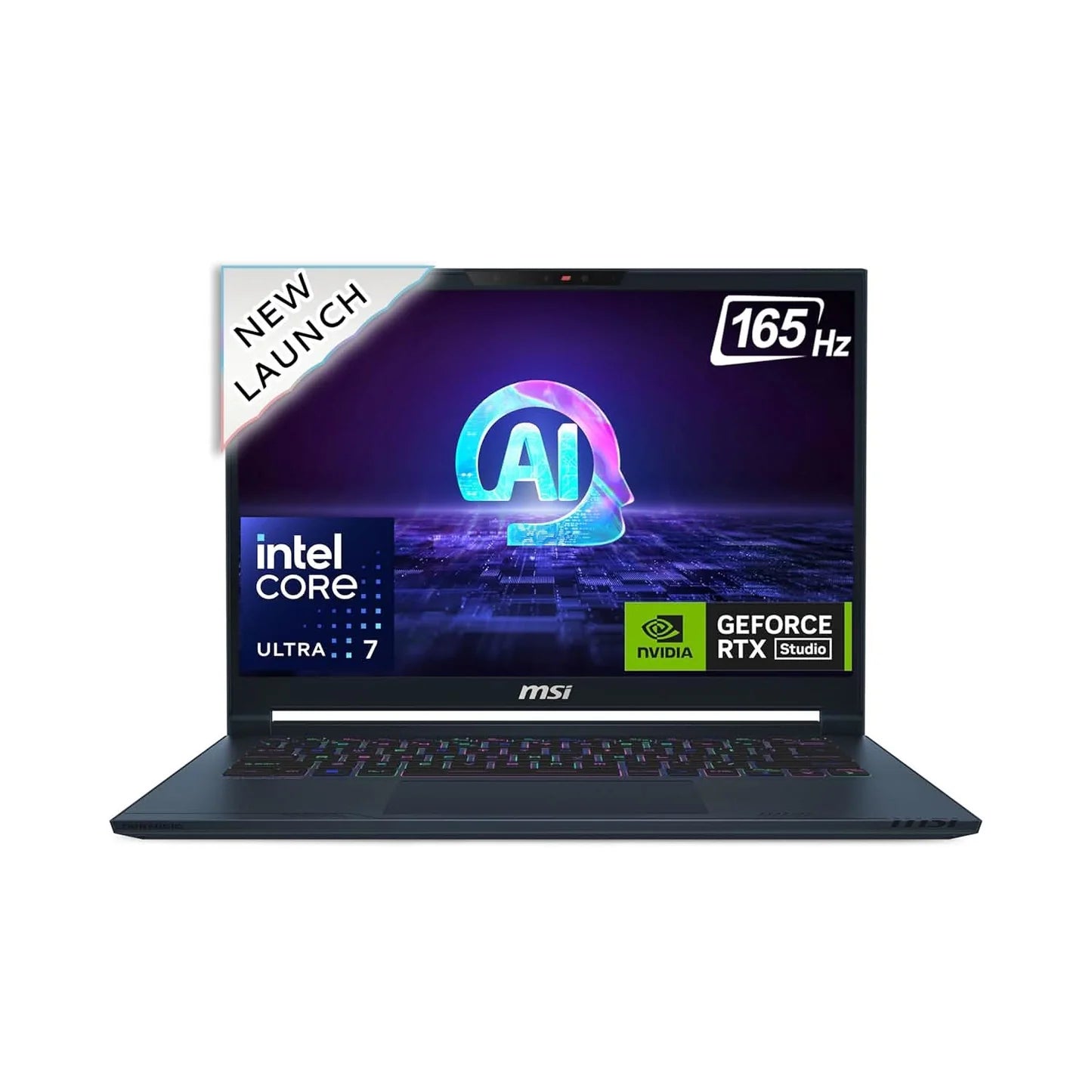 MSI Stealth 14 AI Studio Gaming Laptop Intel Core Ultra 7 155H Processor, NVIDIA GeForce RTX 4060, 8x2GB, 1TB SSD, 14