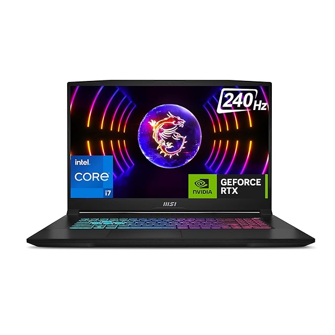 MSI Katana 17 Gaming Laptop Intel Core i7-13700H processor, RTX 4070-8GB, 16GB, 1TB SSD, 17.3