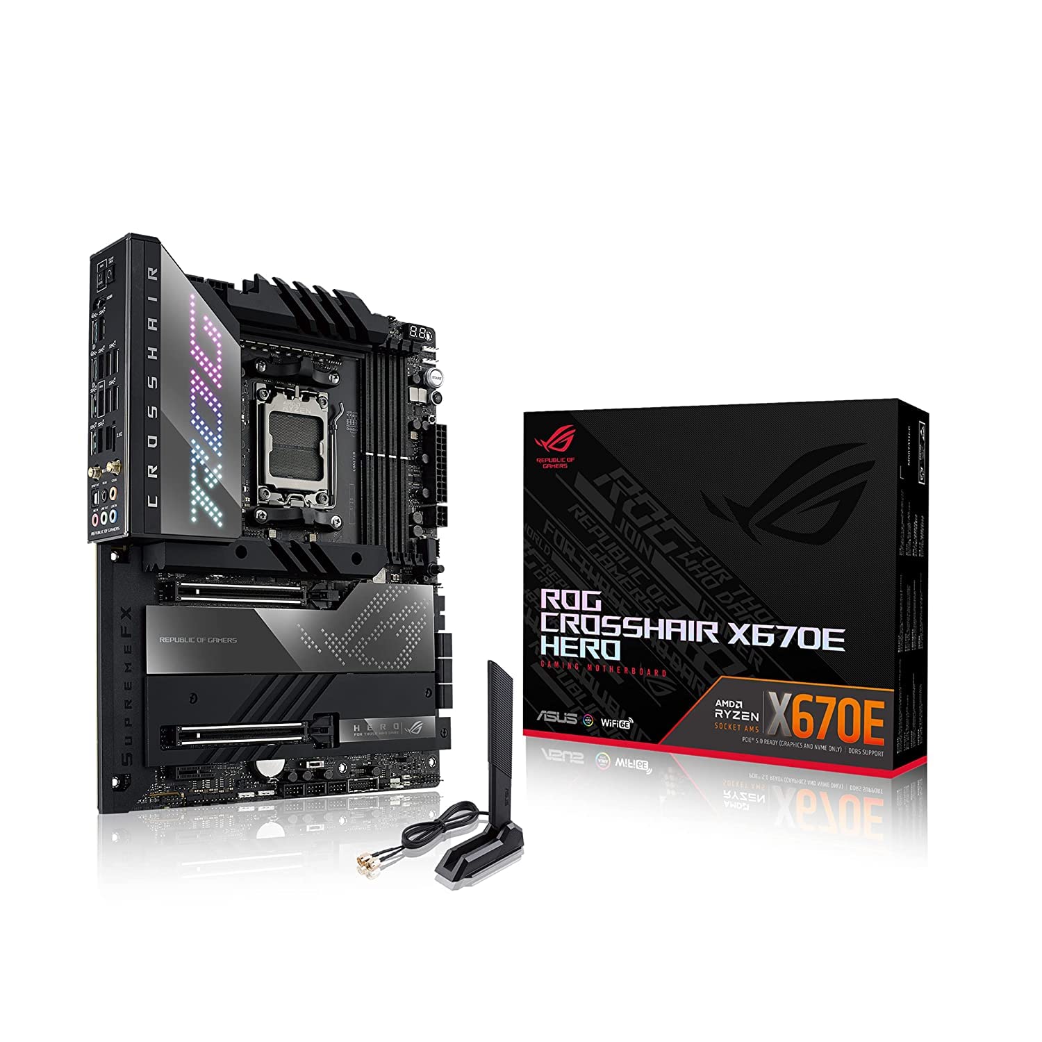 Asus ROG Crosshair X670E Hero (Wi-Fi) Motherboard - | Buy Online at Shwetha Computers
