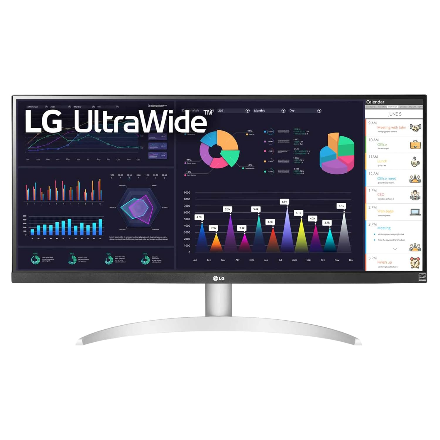 LG 29WQ600 UltraWide IPS Monitor 2560x1080 100Hz with HDMI, DP Port, and USB Type-C