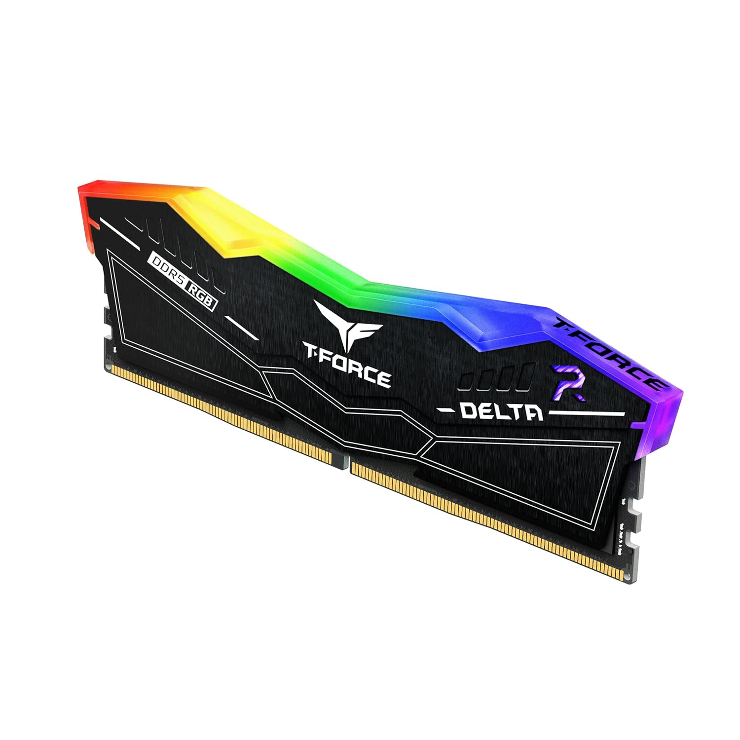 TEAMGROUP T-FORCE Delta RGB CL32 DDR5 32GB (16GBx2) 5600MHz Desktop RAM (Black) - | Buy Online at Shwetha Computers