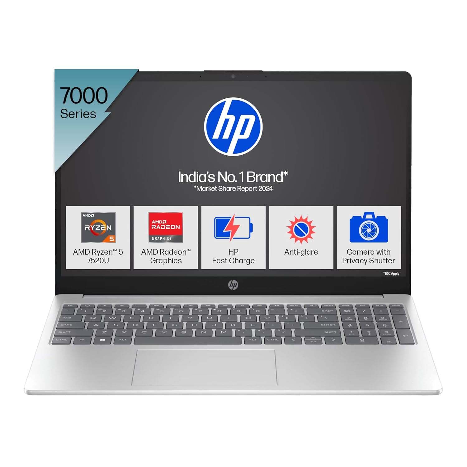HP 15 Gaming Laptop AMD Ryzen 5 7520U processor, 8GB, 512GB SSD, Integrated, 15.6" FHD, 15-FC0155AU - | Buy Online at Shwetha Computers
