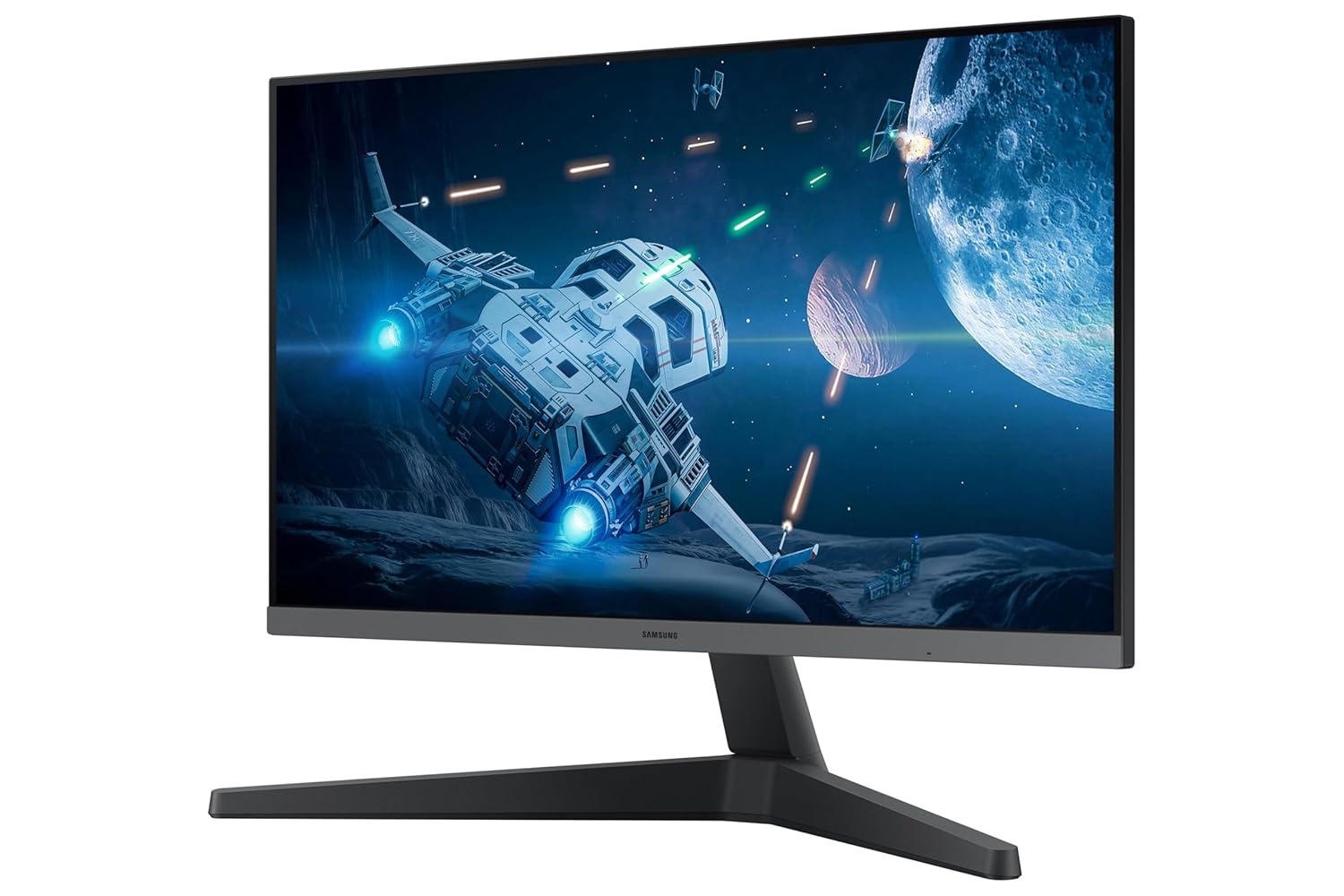 Samsung 24-inch (60.46cm) FHD, IPS, 100 Hz, 1920 x 1080 Flat Monitor, Bezel Less Design, AMD FreeSync, Flicker Free, HDMI, Display Port (LS24C330GAWXXL, Black)