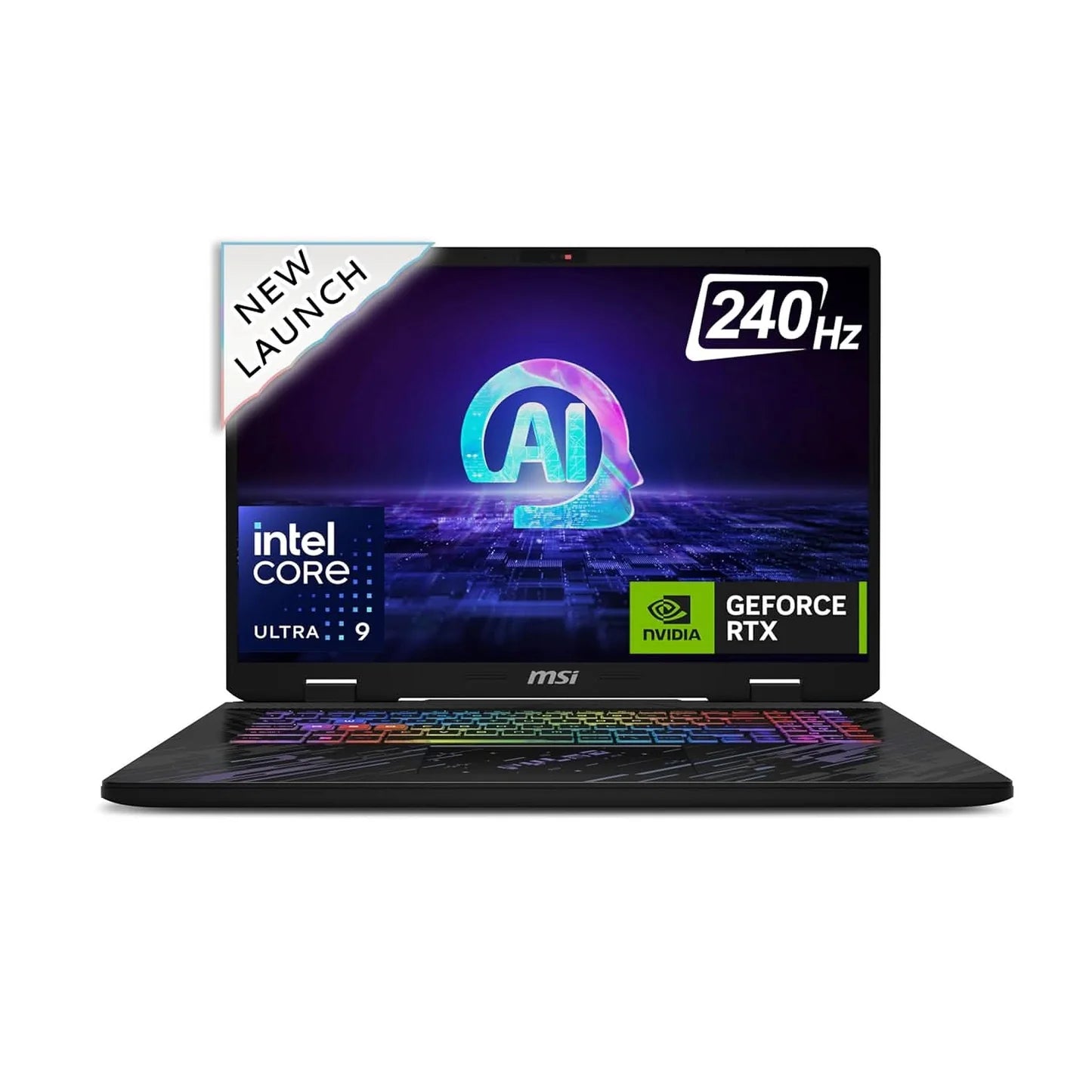 MSI Pulse 17 AI Gaming Laptop Intel Core Ultra 9 185H Processor, NVIDIA GeForce RTX 4070, 16x2GB, 1TB SSD, 17