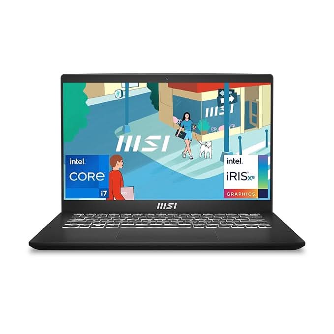 MSI Modern 14 Gaming Laptop Intel Core i7-1355U processor, Intel Iris Xe Graphics, 16GB, 512GB SSD, 14" FHD, 14 C13M-435IN - | Buy Online at Shwetha Computers
