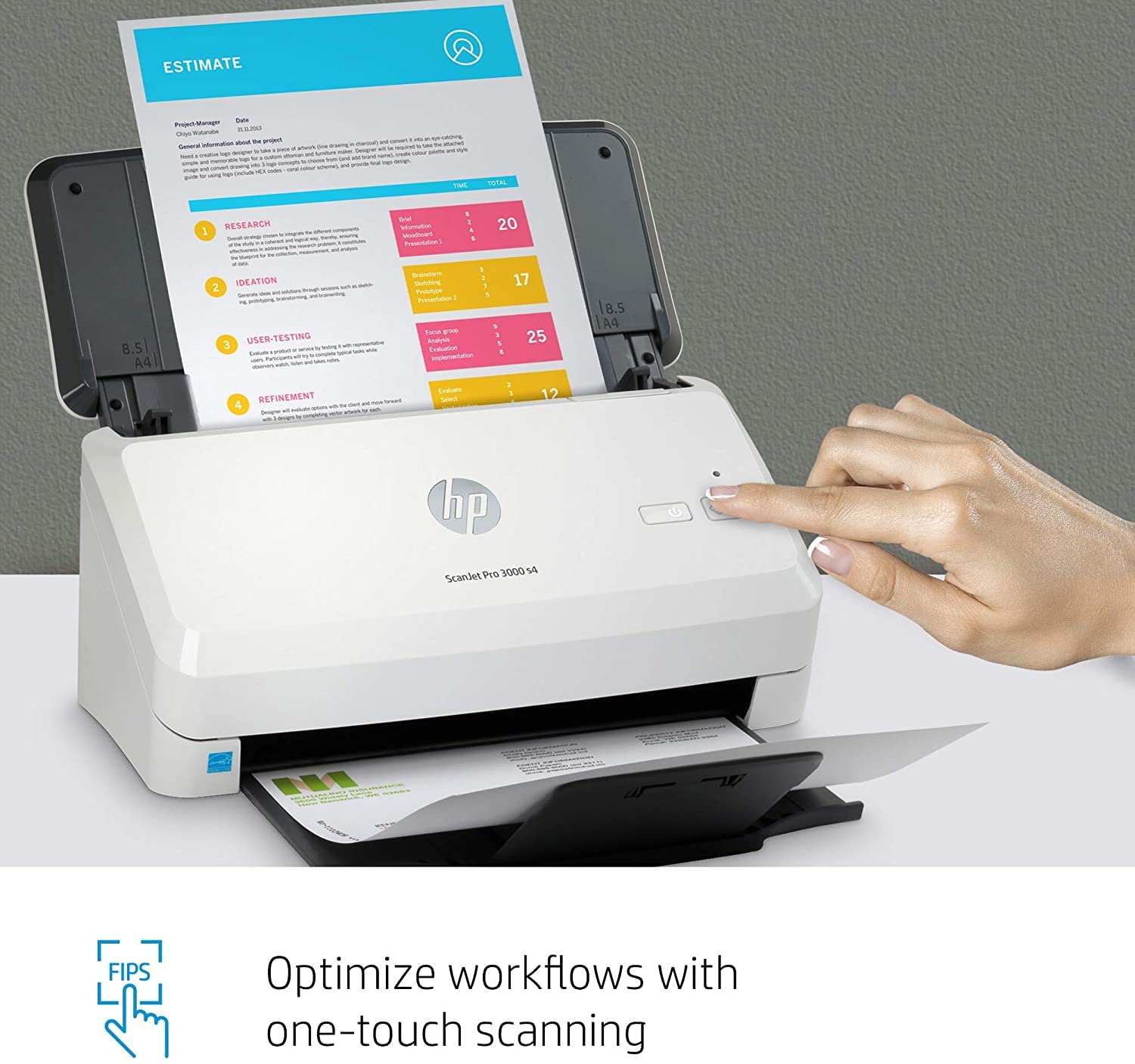 HP ScanJet Pro 3000 S4 Document Scanner | Fast 2-Sided Scanning with ADF for Home and Office - | Buy Online at Shwetha Computers