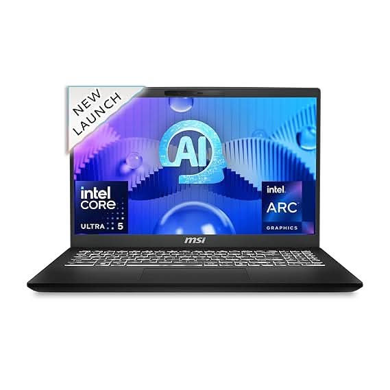 MSI Modern 15 H AI Gaming Laptop Intel Core Ultra 7 processor 155H processor, Intel Arc Graphics, 8x2GB, 1TB SSD, 15.6" FHD, 15 H AI C1MOG-260IN - | Buy Online at Shwetha Computers