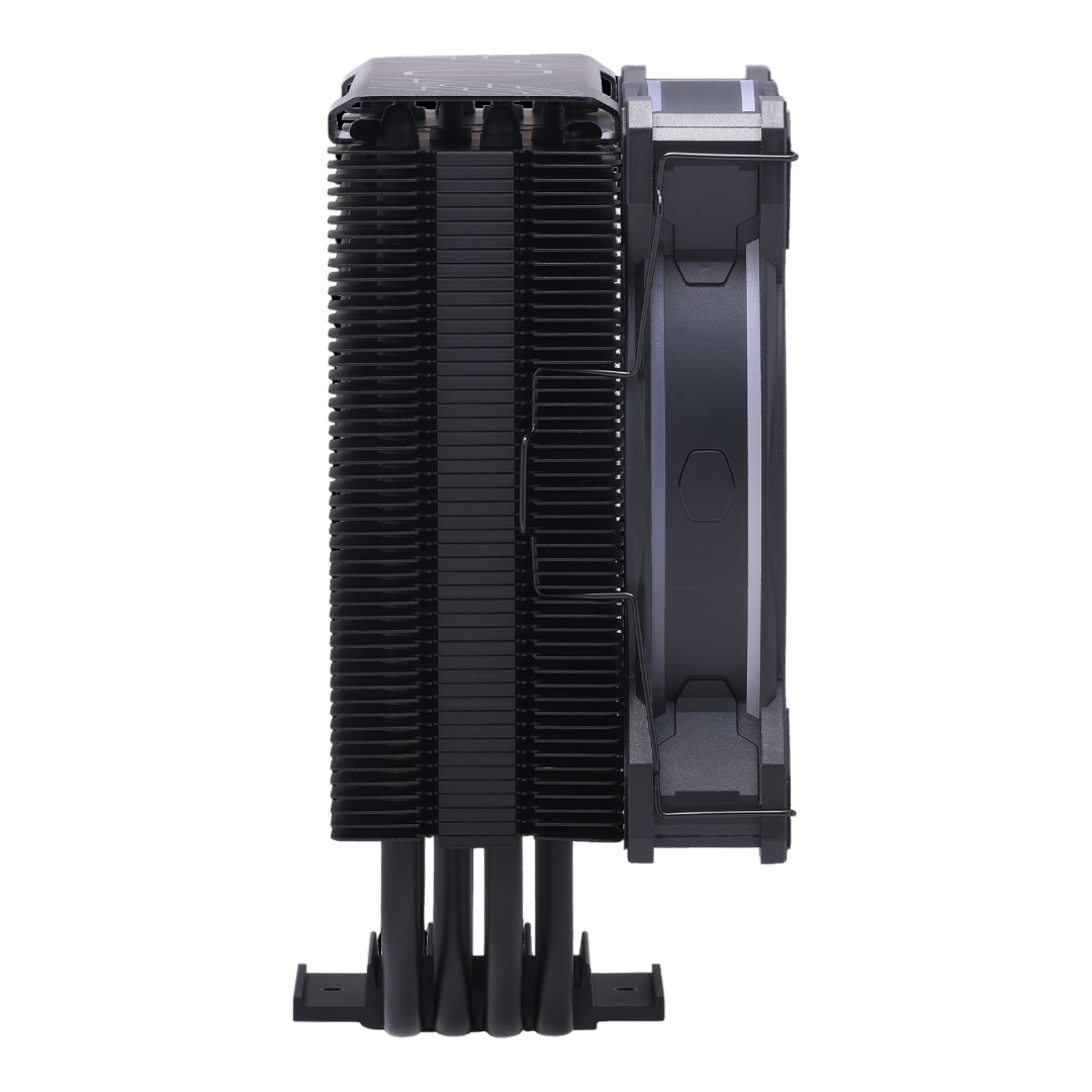 Cooler Master 212 ARGB CPU Air Cooler, LGA1700, AM5, 120 x 80.5 x 157 mm, 4 Heat Pipes, 120 x 120 x 25 mm Fan, Addressable RGB, 27 dBA Fan Noise Level.