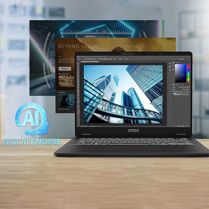 MSI Prestige 14 AI Gaming Laptop Intel Core Ultra 7 155H processor, Intel Arc Graphics, 8x2GB, 1TB SSD, 14" FHD+, 14 AI Evo C1MG-043IN - | Buy Online at Shwetha Computers