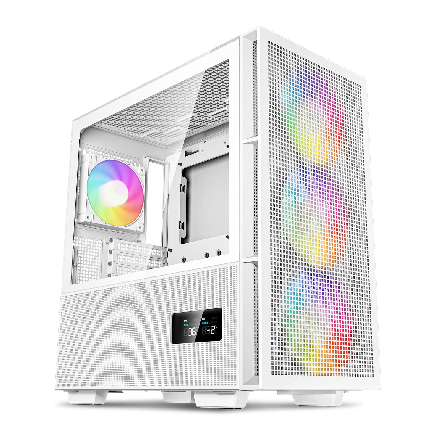DeepCool Mesh Digital ATX Case with Tempered Glass and 3 Pre-Installed 120mm Fans