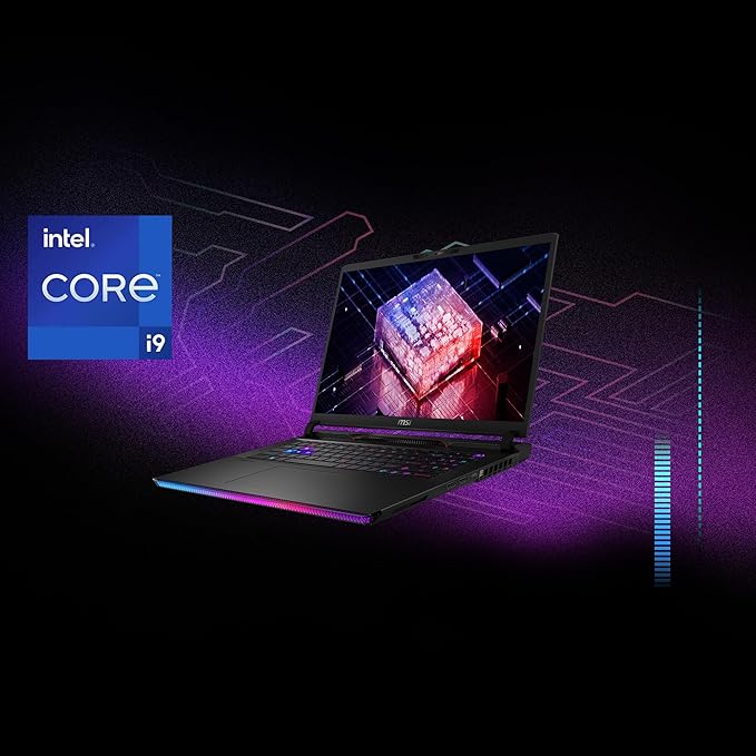 MSI Raider GE78 HX Gaming Laptop Intel Core i9-14900HX Processor, NVIDIA GeForce RTX 4090, 16x2GB, 2TB SSD, 17