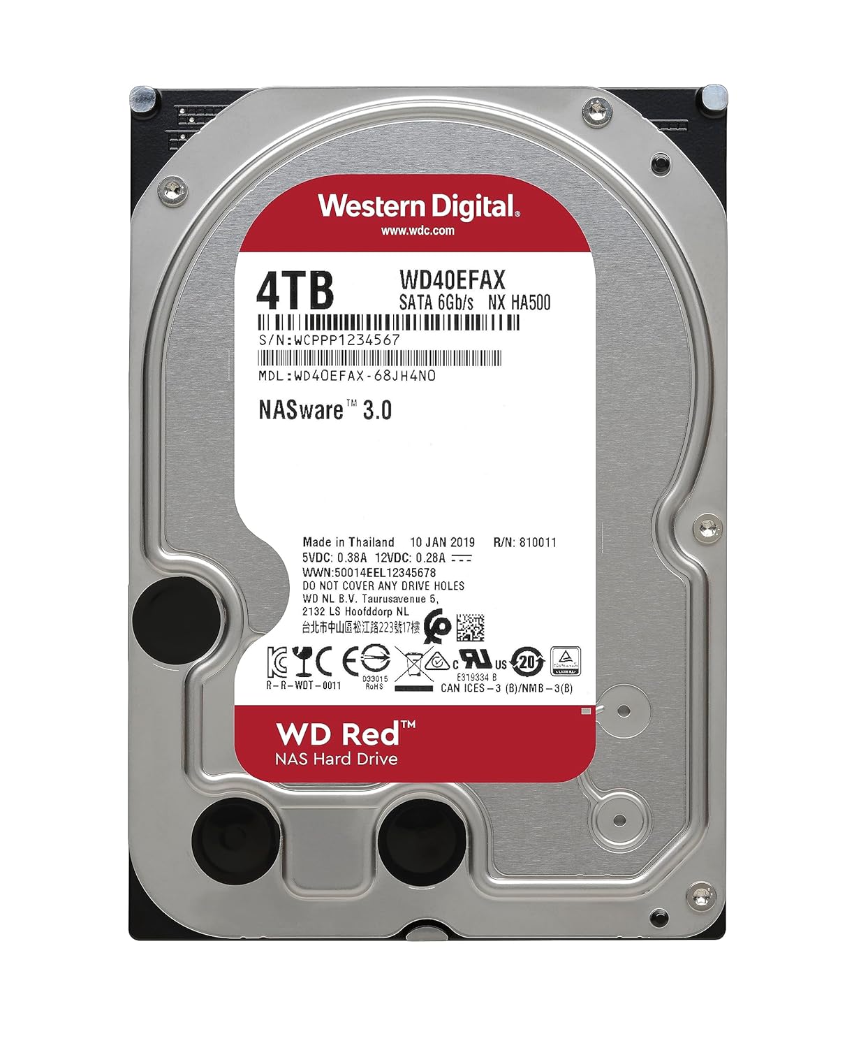 WD Red 4TB NAS Internal Hard Drive - 5400 RPM, SATA 6Gb/s, SMR