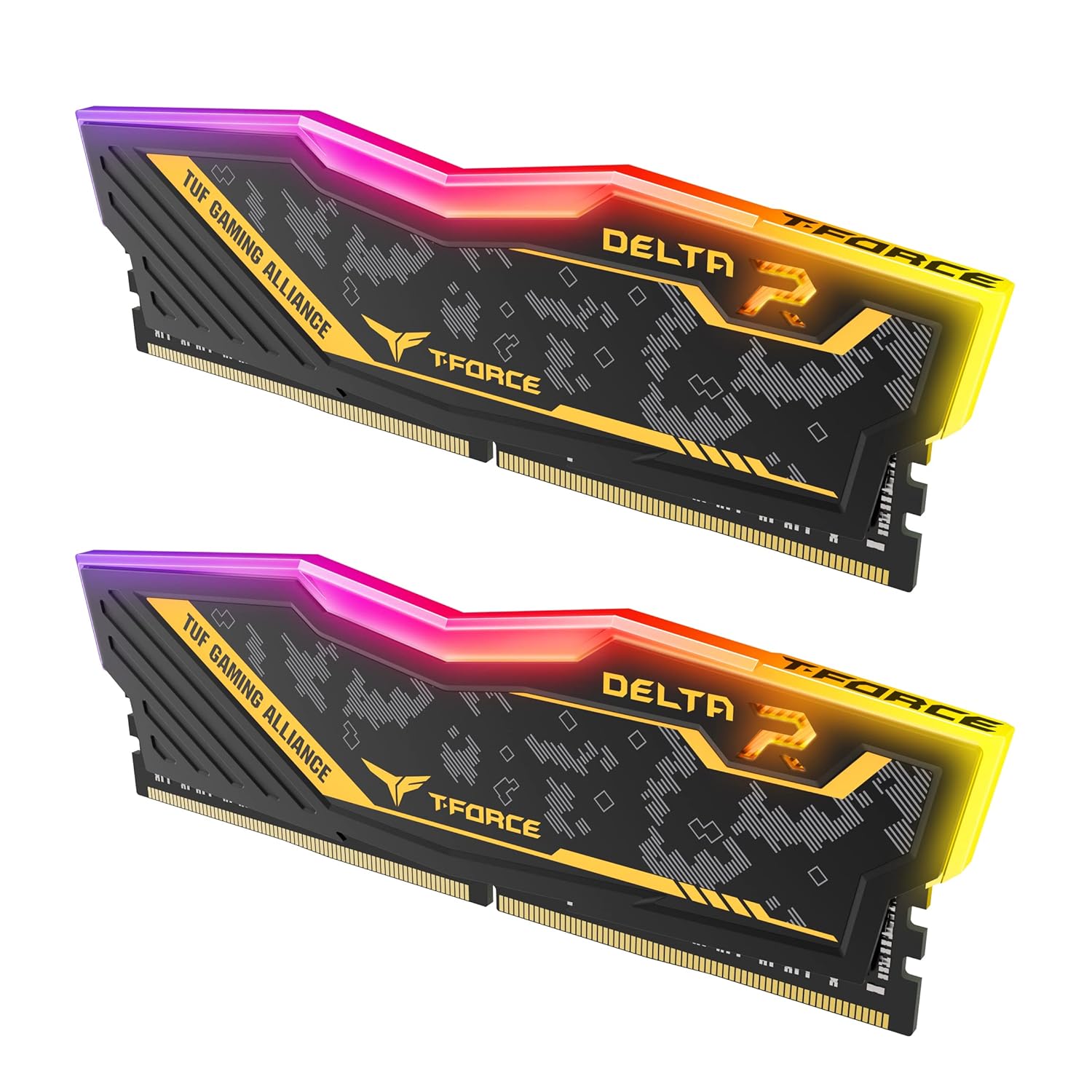 TEAMGROUP T-Force Delta TUF Gaming Alliance RGB CL16 DDR4 32GB (16GBx2) 3200MHz Desktop RAM (Black)