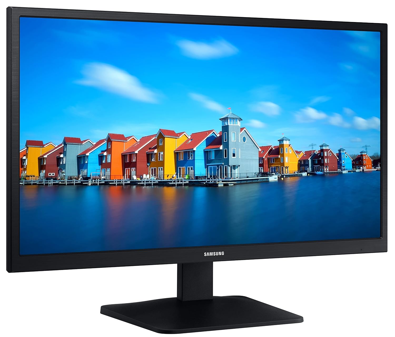Samsung 22-inch(54.48cm) LED 1920 x 1080 Pixels FHD Flat Monitor, VA, 60 Hz, Wide View Angle, HDMI, D-sub Ports, Flicker Free, (LS22A334NHWXXL, Black) - | Buy Online at Shwetha Computers