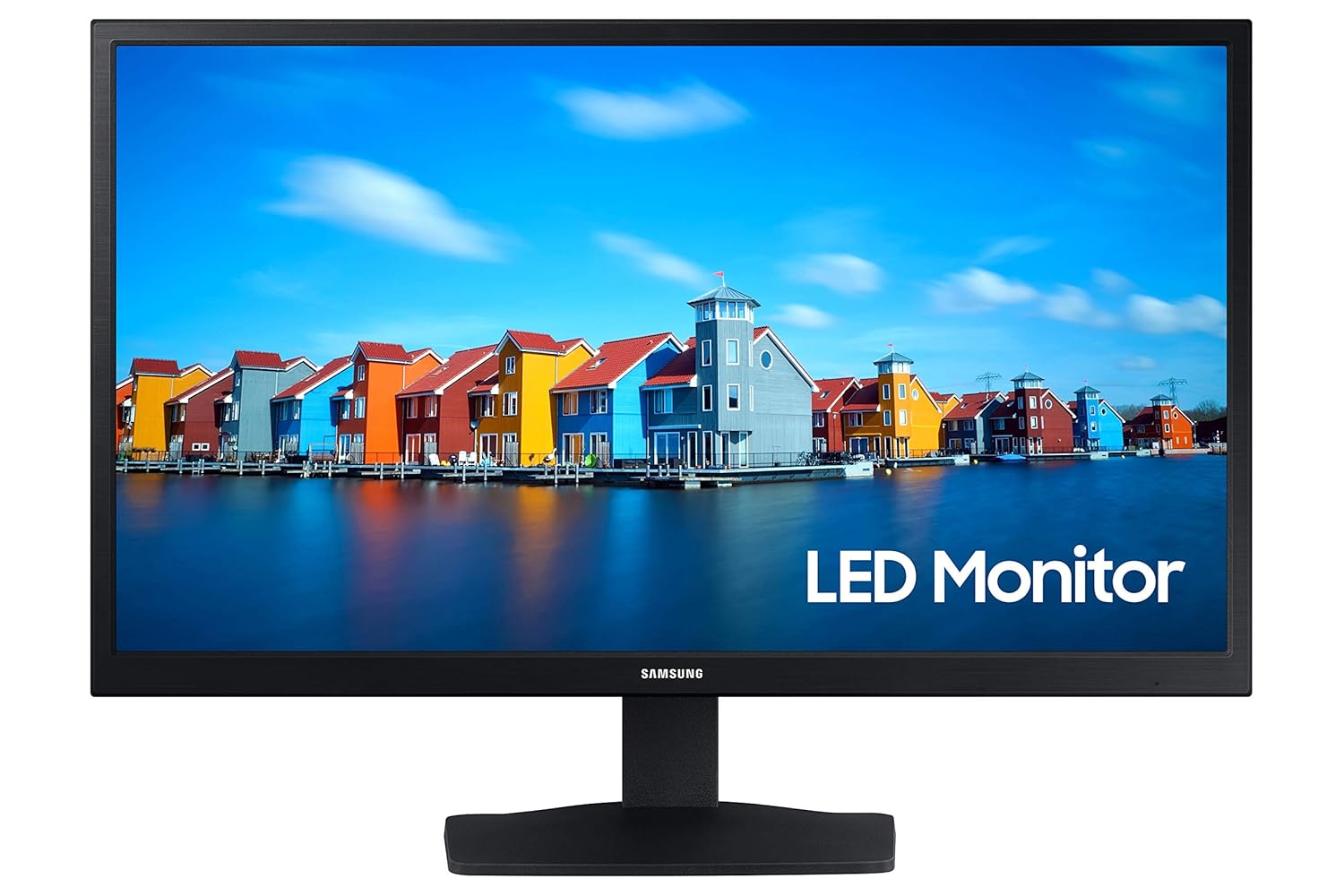 Samsung 22-inch(54.48cm) LED 1920 x 1080 Pixels FHD Flat Monitor, VA, 60 Hz, Wide View Angle, HDMI, D-sub Ports, Flicker Free, (LS22A334NHWXXL, Black) - | Buy Online at Shwetha Computers
