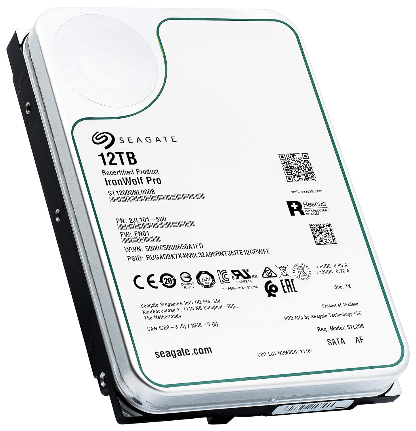 Seagate IronWolf Pro 12TB HDD ST12000NEZ008