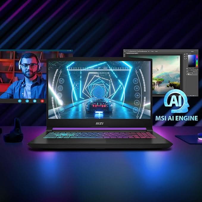 MSI Katana A15 AI Gaming Laptop AMD RYZEN 9 8945HS Processor, NVIDIA GeForce RTX 4070, 8x2GB, 1TB SSD, 15.6" FHD, A15 AI B8VG-440IN - | Buy Online at Shwetha Computers