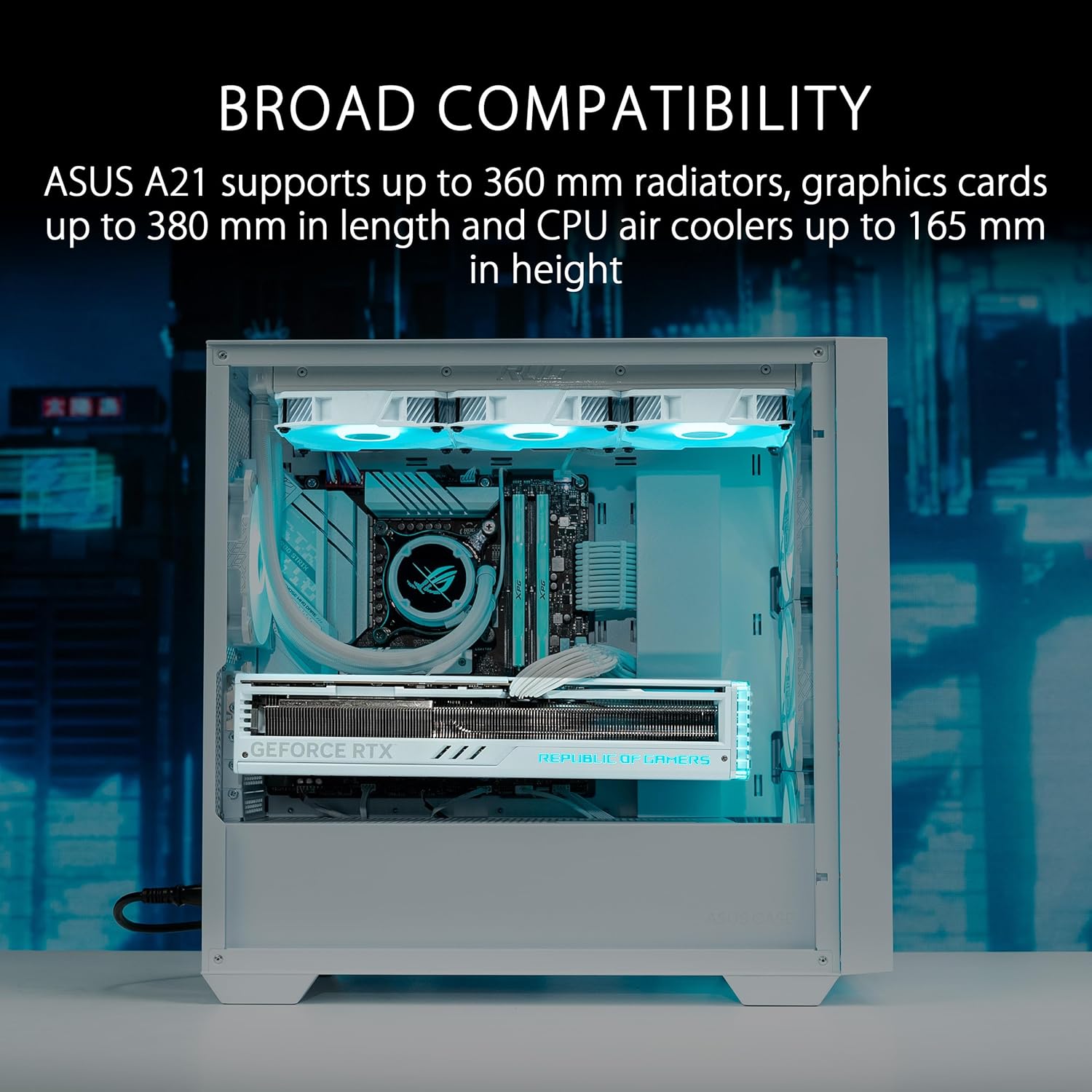 ASUS A21 Micro-ATX Case White Edition