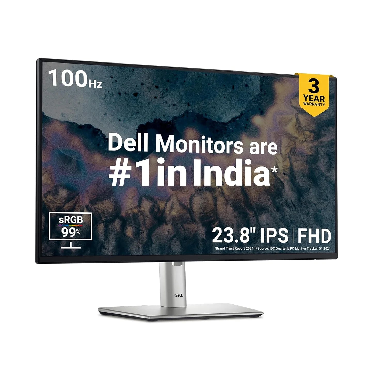 DELL P2425H 24" FHD IPS/100Hz/Black Office Monitor - | Buy Online at Shwetha Computers