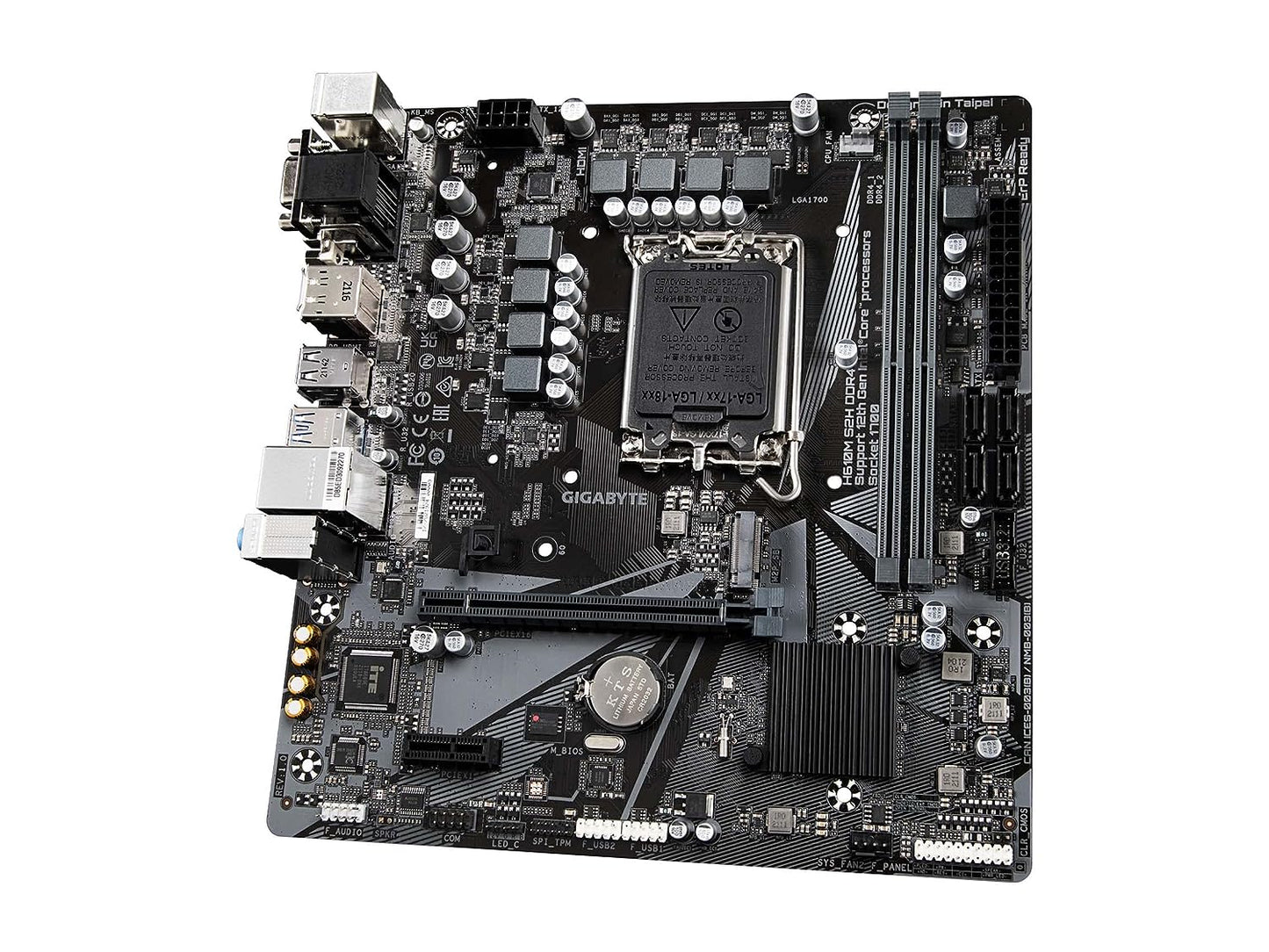 Gigabyte H610M S2H DDR4 Micro ATX Motherboard (LGA1700, Intel H610, 64GB RAM, PCIe 4.0)