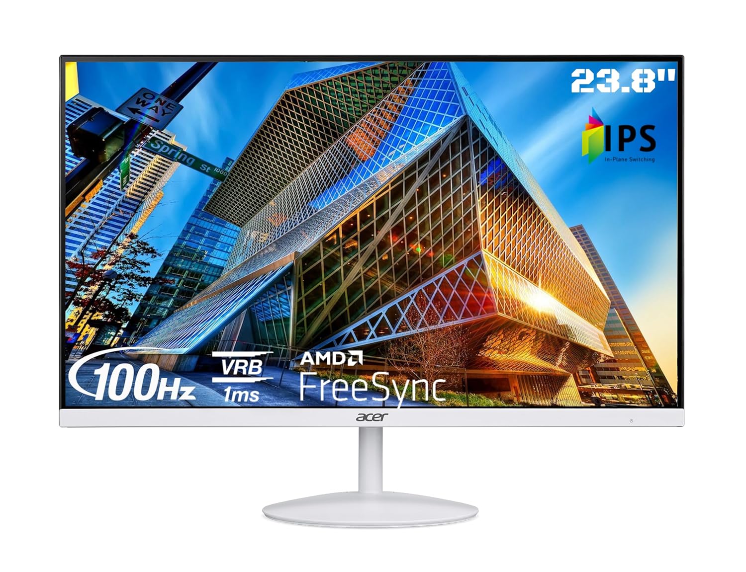 Acer SA242YE 23.8" FHD IPS LCD Monitor VGA/AMD/HDMI/White