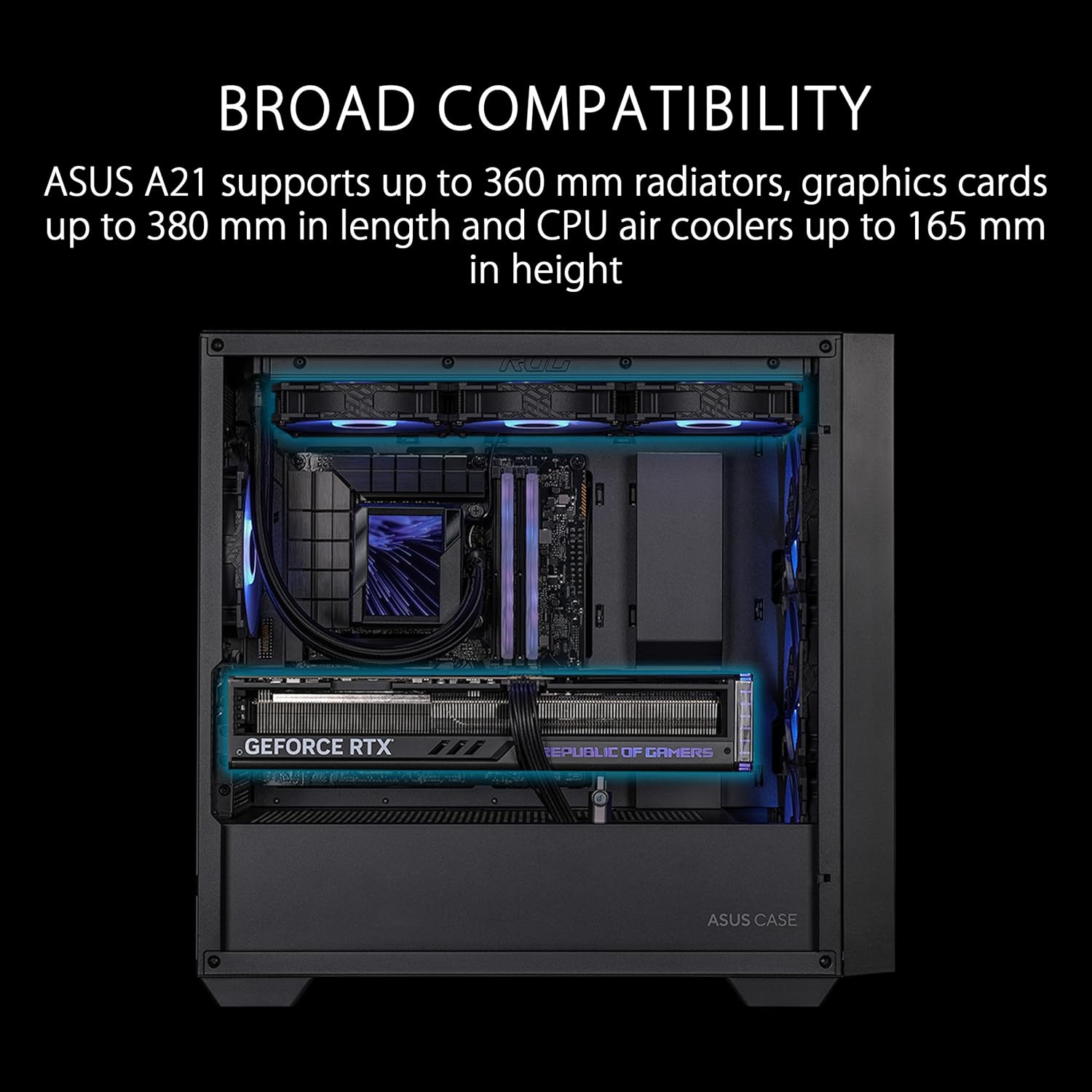 ASUS A21 Micro-ATX Case Black Edition