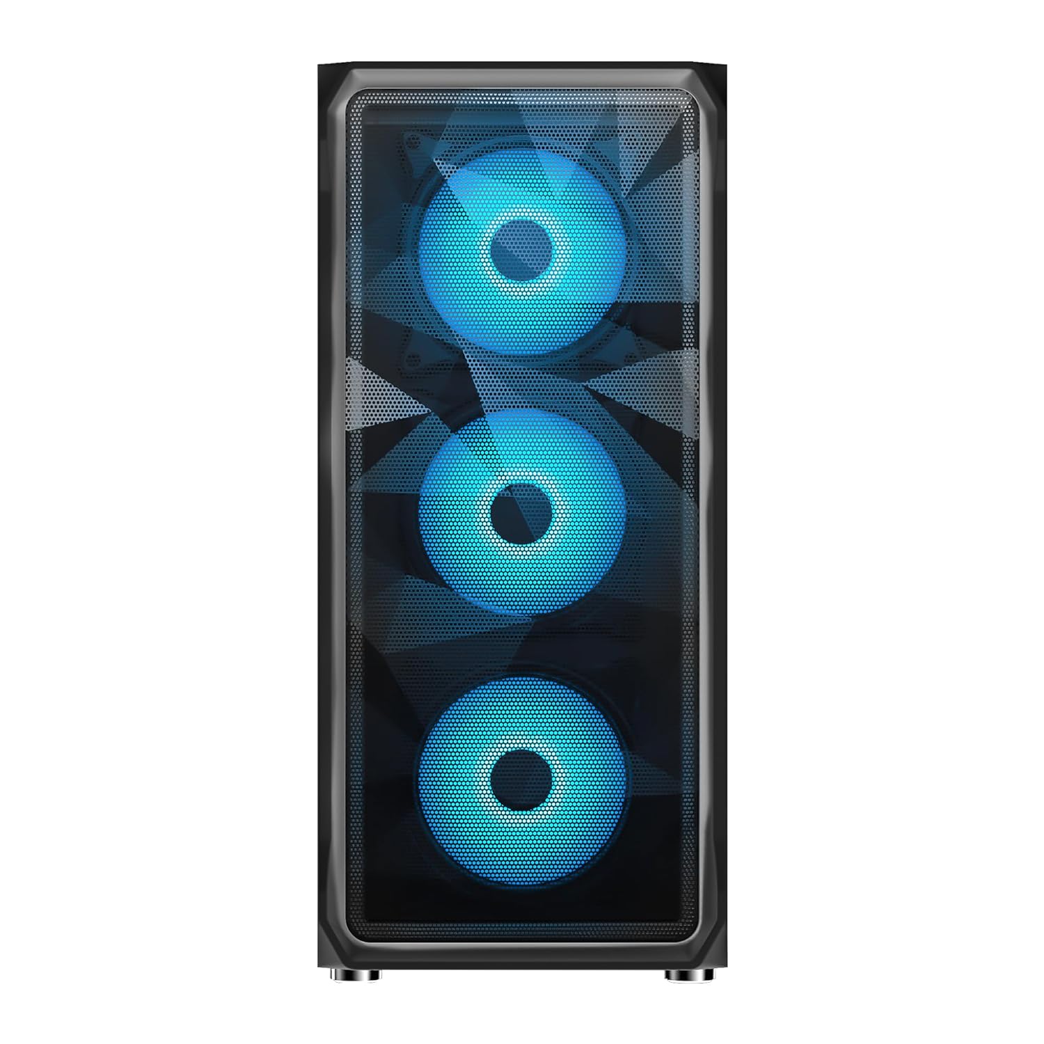 Ant Esports ICE-112 Black Gaming Cabinet - ATX/Micro-ATX/ITX, 3 Front Fans, 340mm VGA Card Length