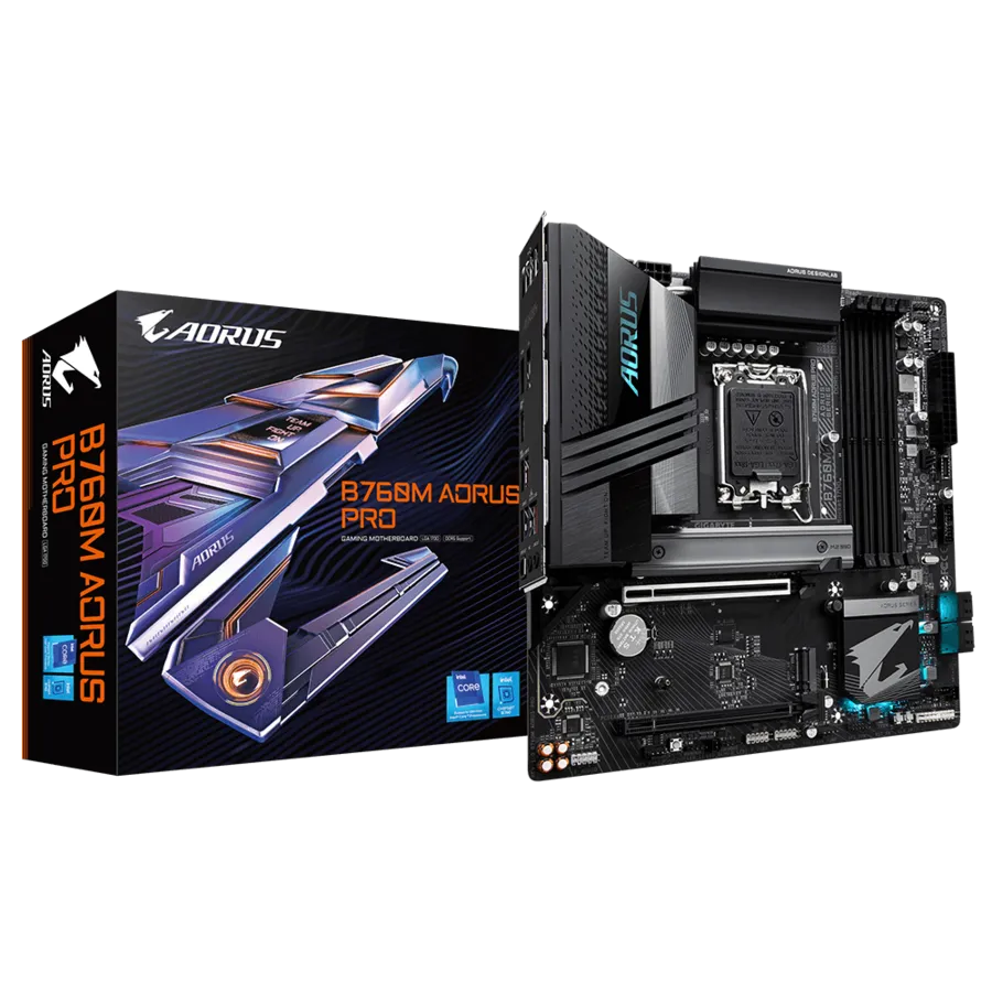 Gigabyte B760M Aorus Pro DDR4 Intel B760 Express Chipset Micro ATX Motherboard - | Buy Online at Shwetha Computers