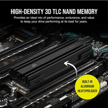 Corsair MP600 PRO LPX 4TB M.2 NVMe PCIe x4 Gen4 SSD